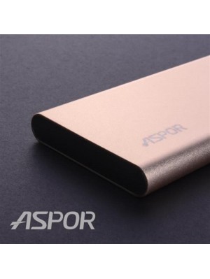 Универсальная мобильная батарея Aspor A373 6000mAh Gold (900030)
