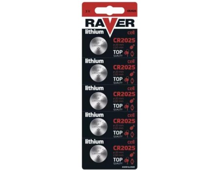 Батарейка Emos Raver CR2025 BL 5шт