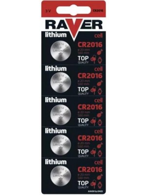 Батарейка Emos Raver CR2016 BL 5шт