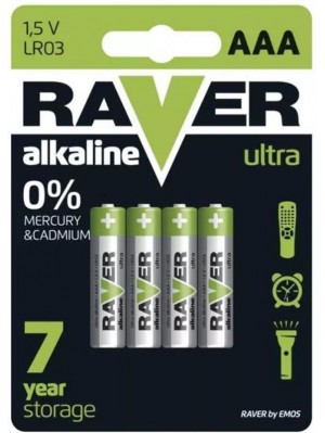Батарейка Emos Raver AAA/LR03 BL 4шт