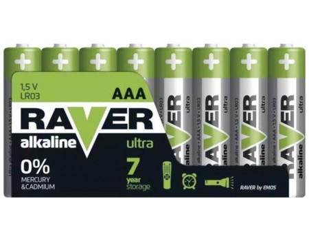 Батарейка Emos Raver AAA/LR03 BL 8шт