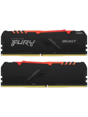 Модуль пам'яті DDR4 2x16GB/3200 Kingston Fury Beast RGB (KF432C16BB1AK2/32)