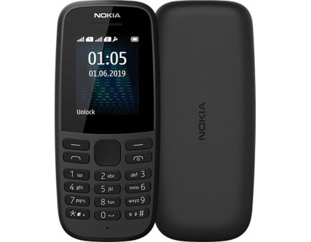 Мобільний телефон Nokia 105 2019 Single Sim Black (no charger)