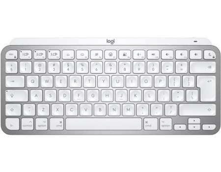 Клавіатура бездротова Logitech MX Keys Mini для Mac Minimalist Wireless Illuminated Pale Ukr (920-010526) Grey Bluetooth