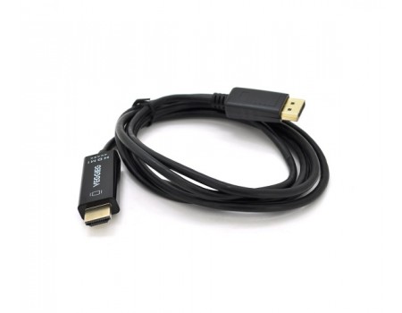 Кабель Veggieg (YT-C-DH-402 /19656) DisplayPort-HDMI, 1.5м, Black, пакет