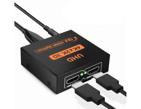 Сплітер Voltronic (YT-S-HDMI1-2-4K/17275) HDMI — 2xHDMI, чорний