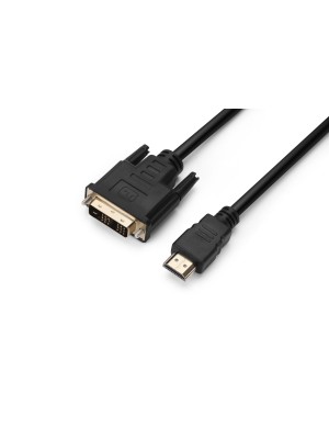 Кабель ProLogix (PR-HDMI-DVI-P-01-30-18m) Premium HDMI-DVI M/M Single Link, 18+1, V1.3, 1,8м