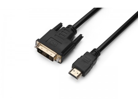 Кабель ProLogix (PR-HDMI-DVI-P-01-30-18m) Premium HDMI-DVI M/M Single Link, 18+1, V1.3, 1,8м