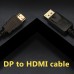 Кабель ProLogix (PR-DP-HDMI-P-02-30-1m) DisplayPort-HDMI V1.2, 1м