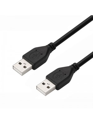 Кабель ProLogix (PR-USB-P-07-20-18m) USB 2.0 AM/AM, чорний, 1.8 м