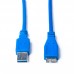 Кабель ProLogix (PR-USB-P-12-30-3m) USB 3.0 AM/MicroBM, синий, 3м