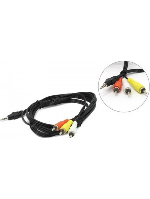 Аудіо кабель Cablexpert (CCA-4P2R-2M), 3.5мм - 3хRCA, 2 м, чорний