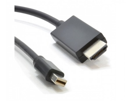 Кабель Voltronic YT-mnDP(M)/HDMI(M)-2m/10316 mini DisplayPort - HDMI, 2м, Black