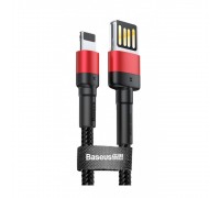Кабель Baseus Cafule Cable （ special edition ） USB to Lightning 2.4A 1m Red + Black
