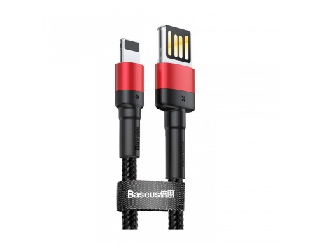 Кабель Baseus Cafule Cable （ special edition ） USB to Lightning 2.4A 1m Red + Black
