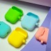 Чехол Silicone Case Slim with Carbine for AirPods 2 blue cobalt