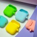 Чехол Silicone Case Slim with Carbine for AirPods 2 cosmos blue