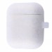 Чохол Silicone Case Slim with Carbine for AirPods 2 silver/white