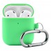 Чохол Silicone Case Slim with Carbine for AirPods 2 turquoise