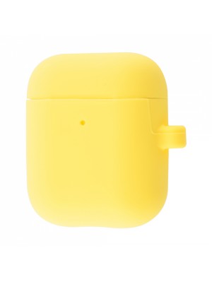 Чохол Silicone Case Slim with Carbine for AirPods 2 yellow
