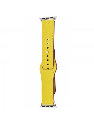 Ремешок Apple Watch Colourful Leather 38/40/41 mm lemon yellow