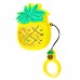 Чехол Fruits Case with Sparcles & Water for AirPods pineapple