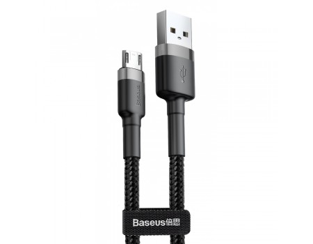 Кабель Baseus cafule Cable USB to Micro 2A 3m Gray + Black