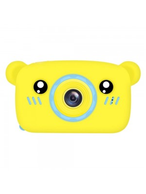 Детский фотоаппарат в форме медведя yellow