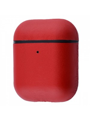 Чохол Leather Case (Leather) for AirPods 1/2 red