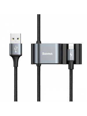 Кабель Baseus Special Data Cable for Backseat ( USB to iP + Dual USB ) Black
