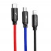 Кабель Baseus Three Primary Colors 3-in-1 Cable Black