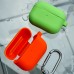 Чехол Silicone Case Slim with Carbine for AirPods Pro begonia red