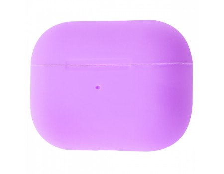 Чехол Silicone Case Slim with Carbine for AirPods Pro light purple