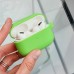 Чехол Silicone Case Slim with Carbine for AirPods Pro luminescent white