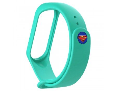 Ремешок Super Heroes Mi Band 5 super man/mint