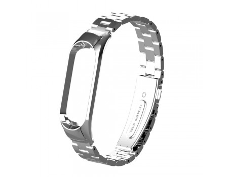 Ремешок Stainless Stell Xiaomi Mi Band 5/6 silver