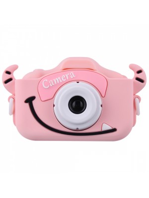 Детская фотокамера Cartoon Monster pink