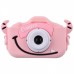 Детская фотокамера Cartoon Monster pink