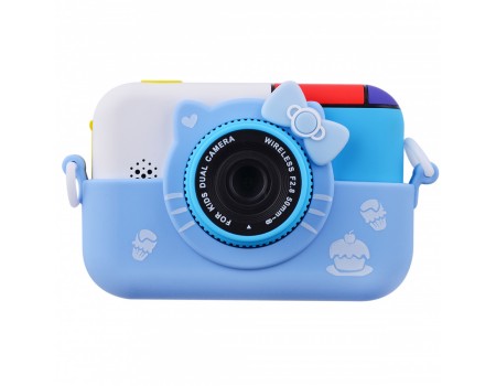 Детский фотоаппарат Hello Kitty blue