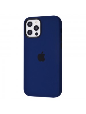 Чехол Silicone Case with MagSafe iPhone 12 Pro Max deep navy