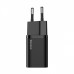 Зарядний пристрій Baseus Super Silicone PD Charger 20W (1Type-C) + With Cable Type-C to Lightning black