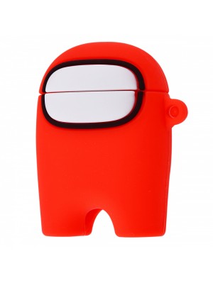 Чехол Among Us Case for AirPods 1/2 red