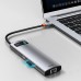 USB-хаб Baseus Metal Gleam Series 8-in-1 Multifunctional Type-C HUB Docking Station Gray