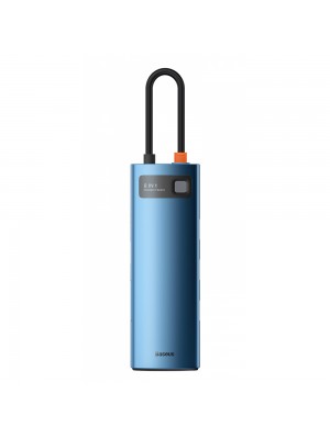 USB-Хаб Baseus Metal Gleam Series 8-in-1 Type-C. blue