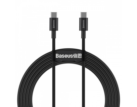 Кабель Baseus Superior Series Fast Charging Data Cable Type-C to Type-C 100W 2m Black