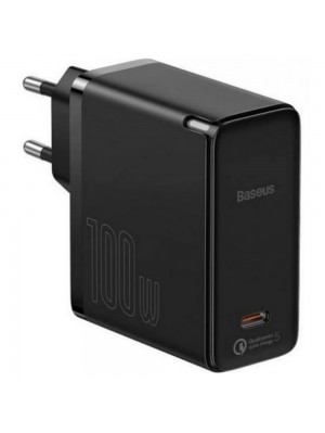 Мережевий зарядний пристрій Baseus GaN2 Fast Charger 100W + Cable Type-C to Type-C 100W (1.5m) black