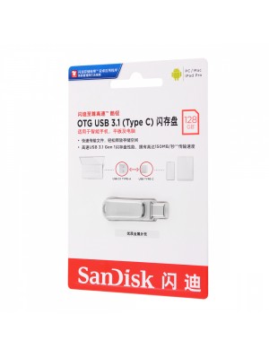 Накопитель OTG Flash Drive SanDisk Type-C + Type-A (USB 3.1) 128GB