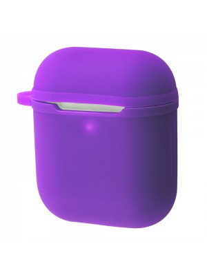 Чохол Silicone Shock-proof case for Airpods 1/2 purple