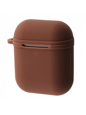 Чохол Silicone Shock-proof case for Airpods 1/2 brown