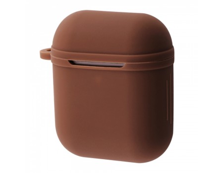 Чохол Silicone Shock-proof case for Airpods 1/2 brown